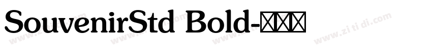 SouvenirStd Bold字体转换